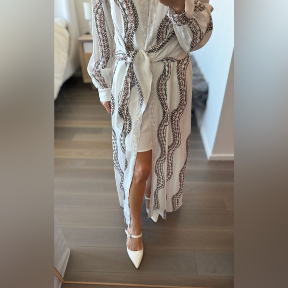 All saints Clanetta Leticia Midi Shirt Dress size US 0 UK 4 - Picture 5 of 6